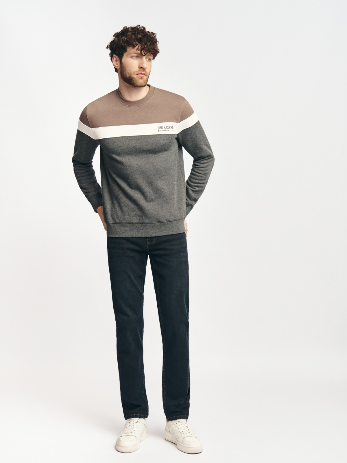 Джинсы фасона Tapered из хлопка