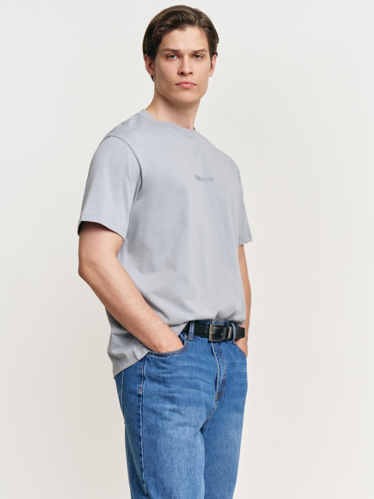 Футболка из хлопка с надписью