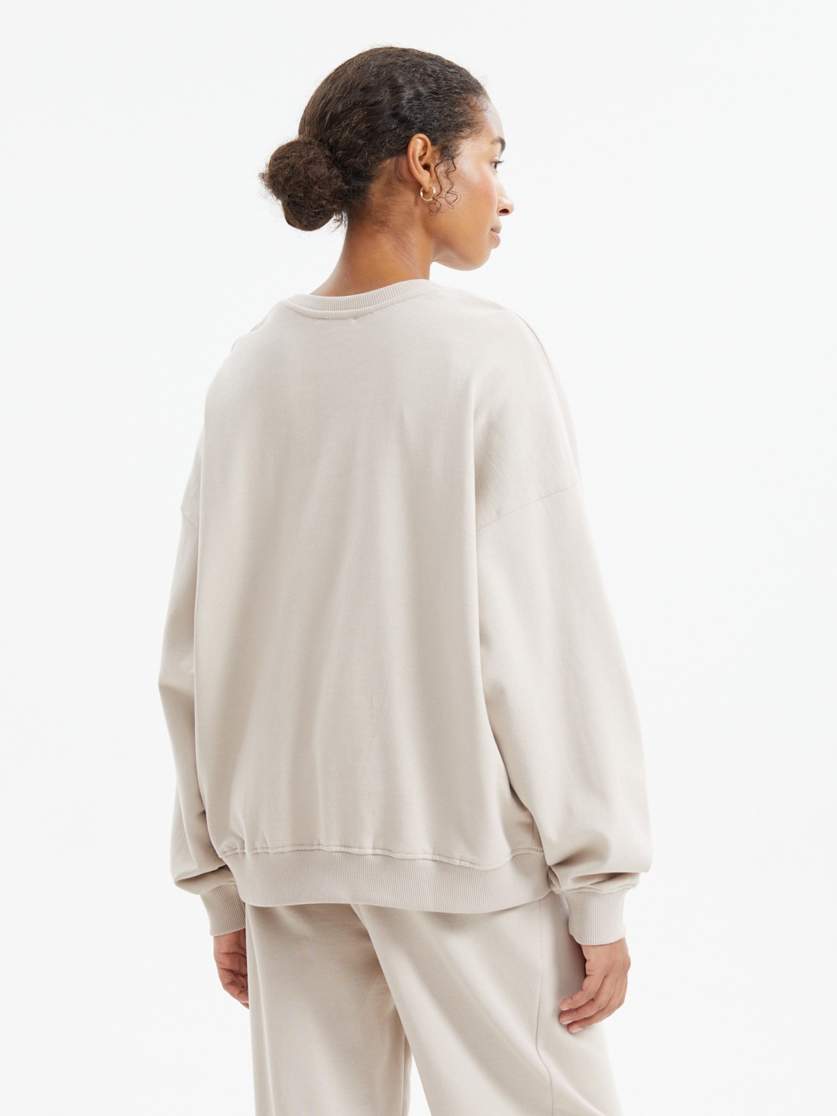 Утеплённый свитшот из хлопка с начёсом