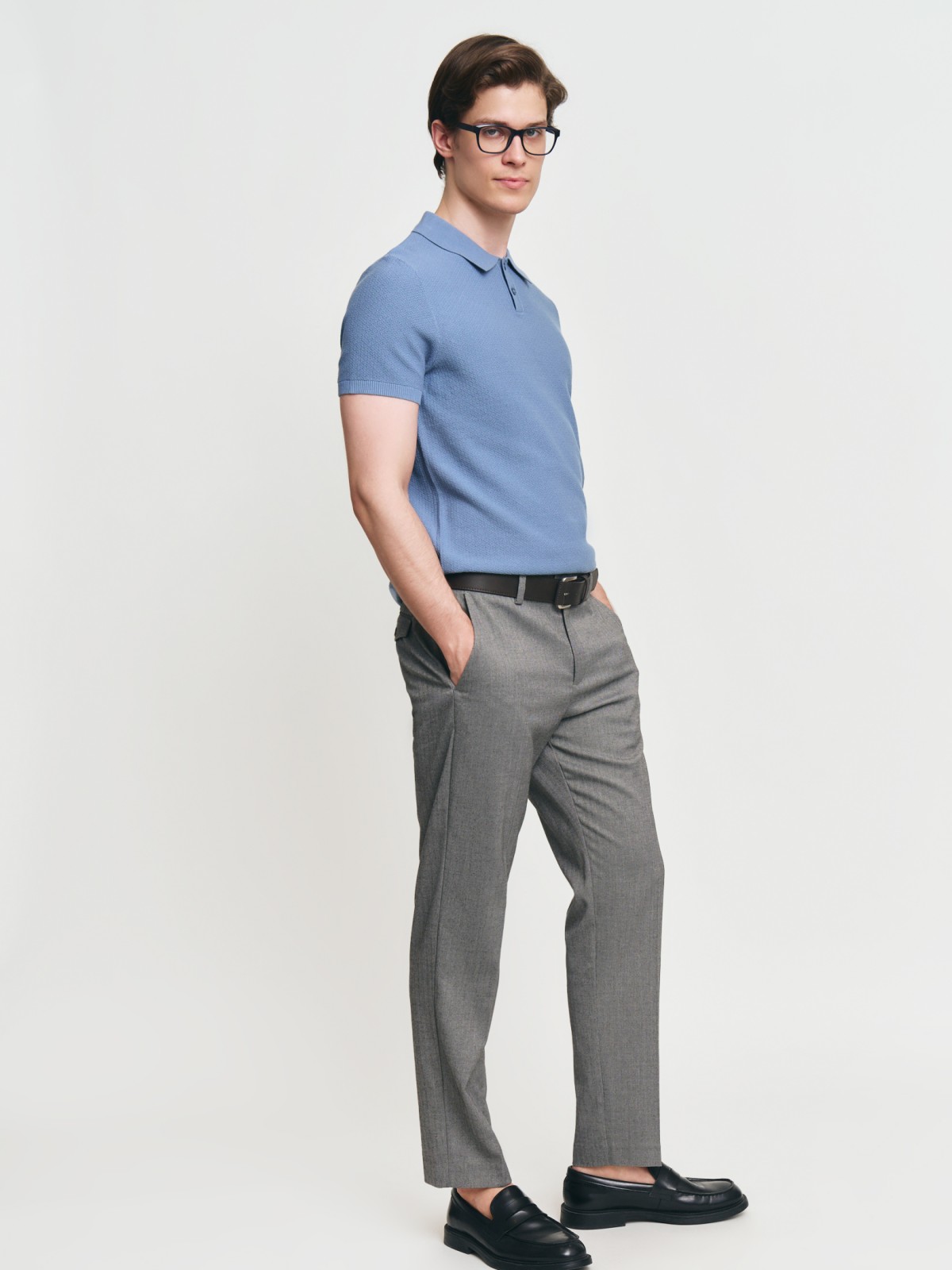 Офисные брюки Tapered в клетку со стрелками