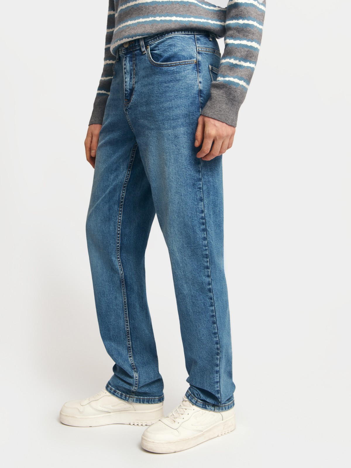 Джинсы прямого фасона из хлопка