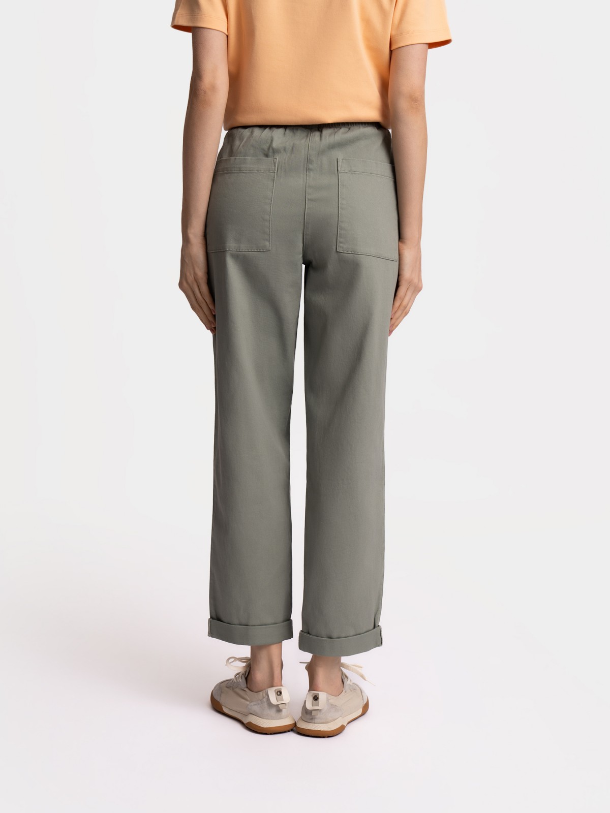 Брюки из хлопка на резинке