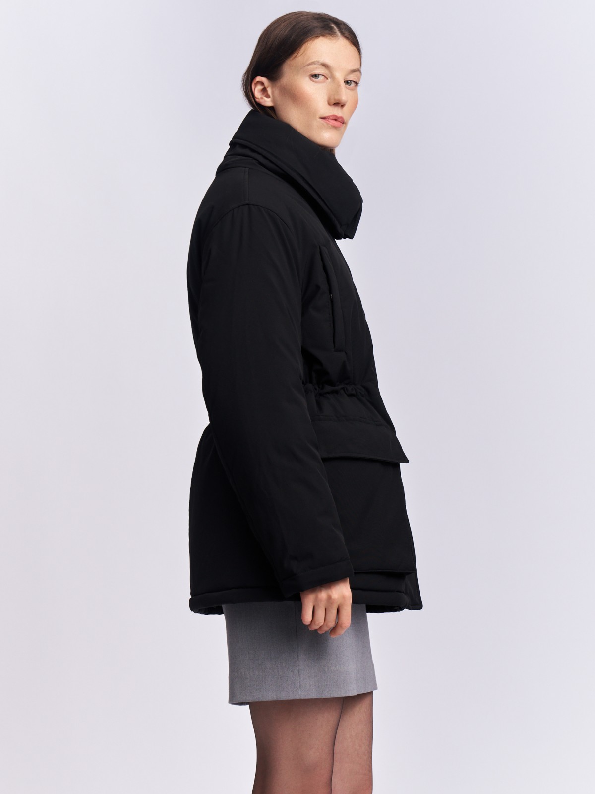 Куртка-парка на синтепоне с воротником