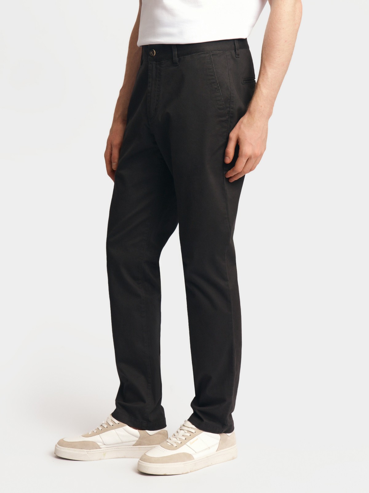 Брюки силуэта Slim из хлопка