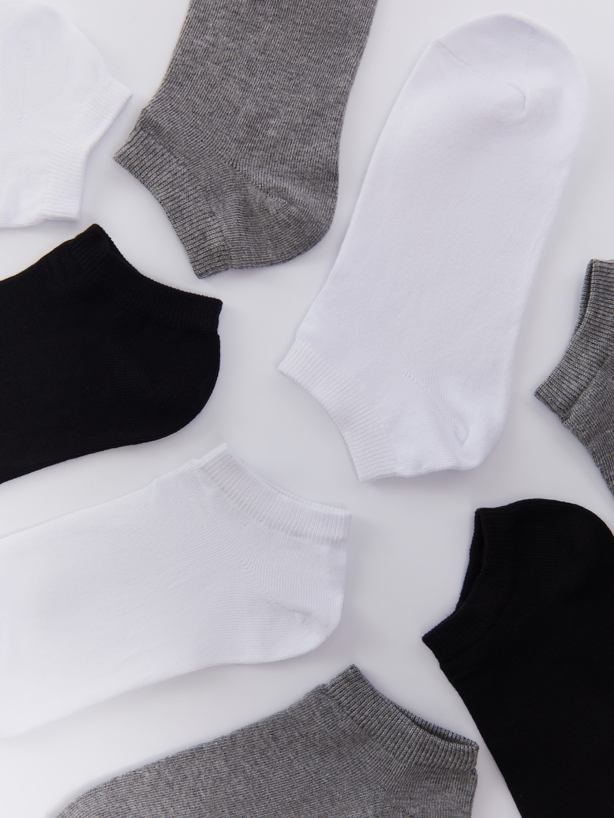 Набор коротких носков (5 пар в комплекте) zolla 02411998J055, цвет серый, размер 23-25 - фото 2