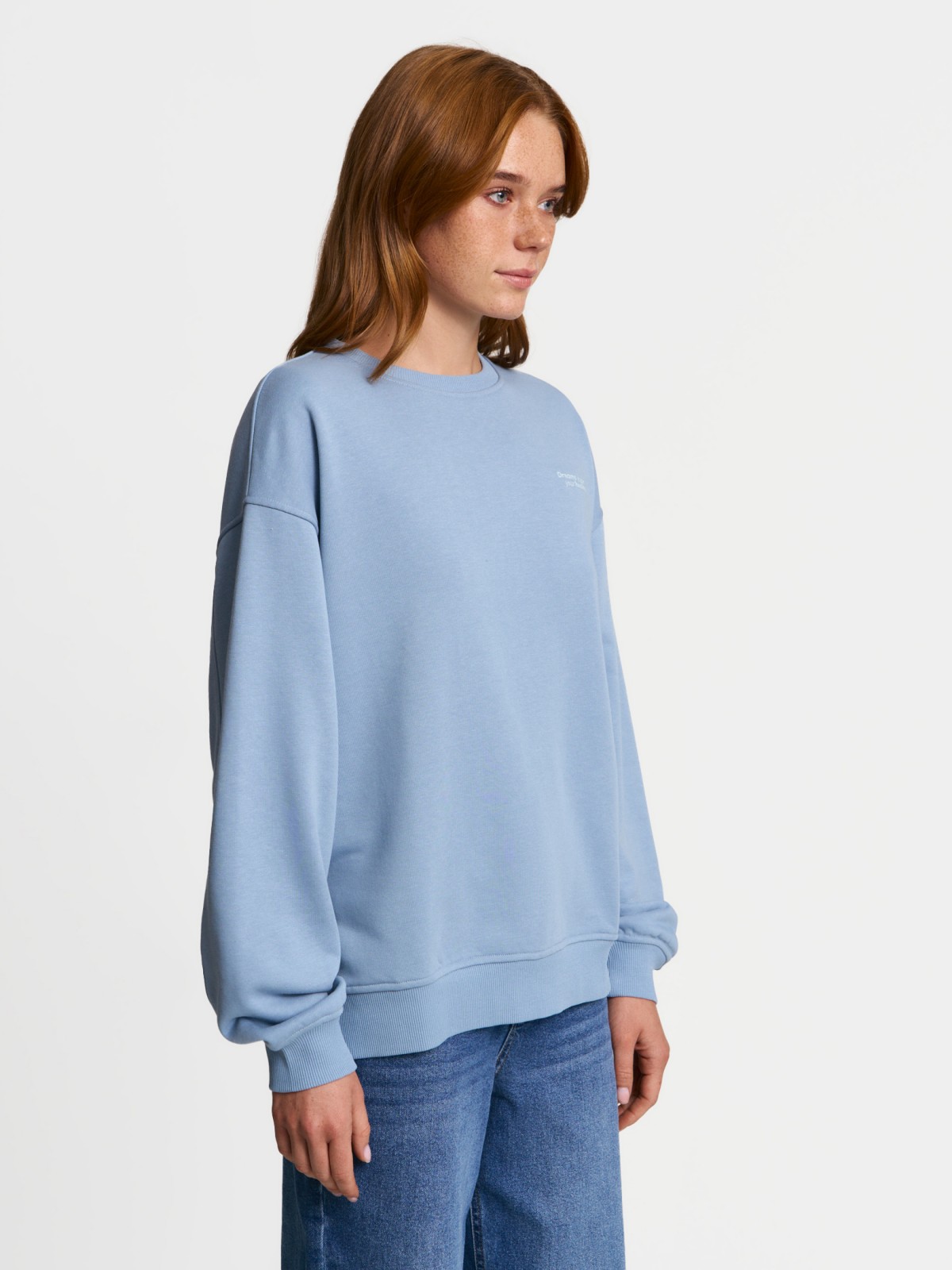 Однотонный трикотажный свитшот