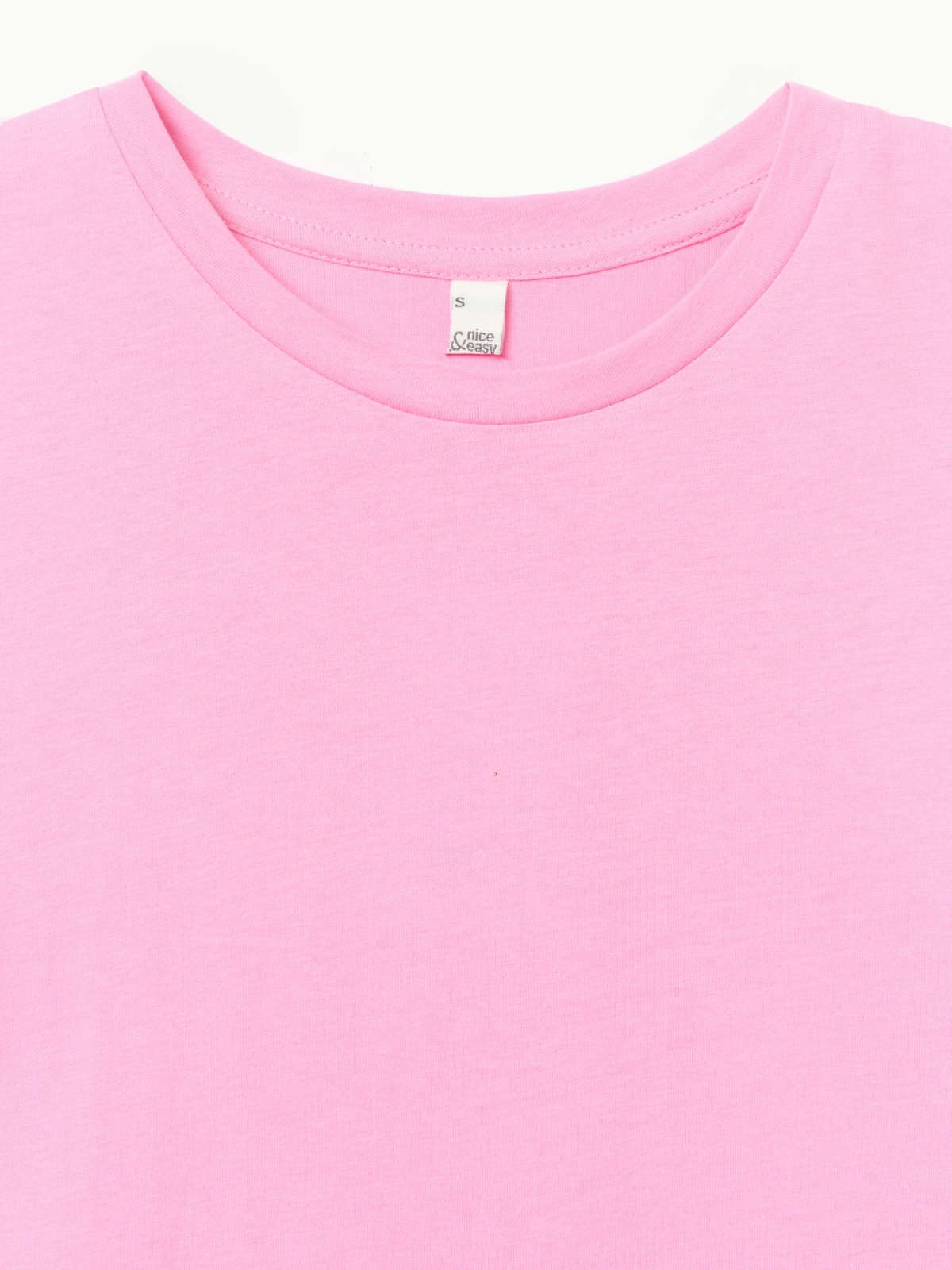 Однотонная футболка из хлопка