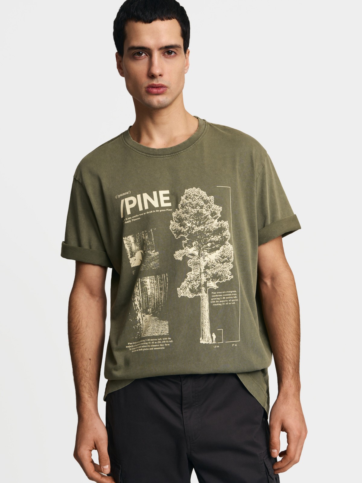 Футболка из хлопка с принтом