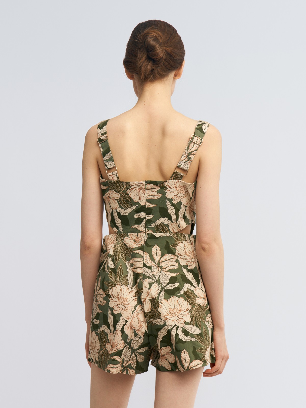 Комбинезон из хлопка с юбкой-шортами