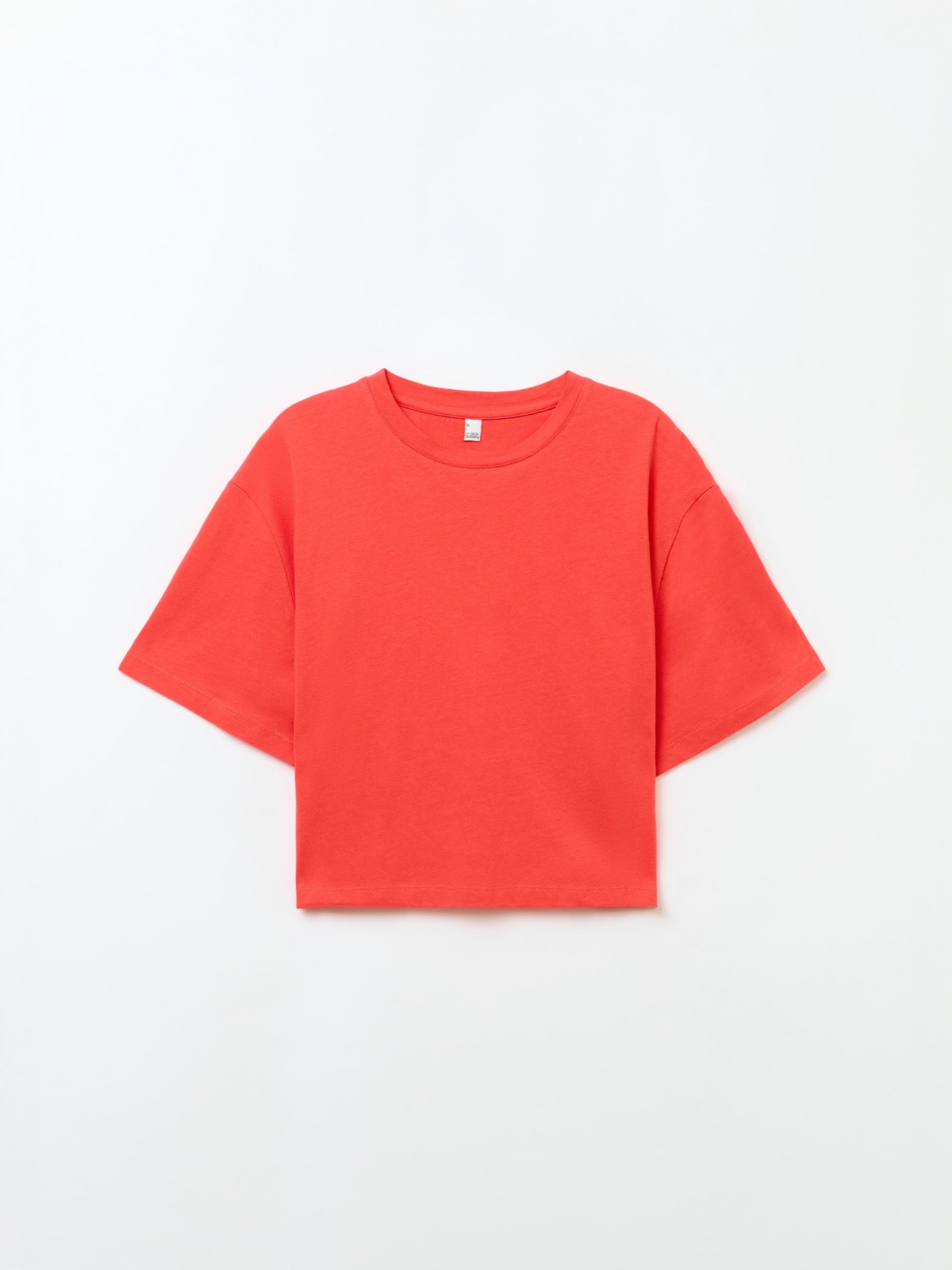 Футболка-топ из хлопка с коротким рукавом