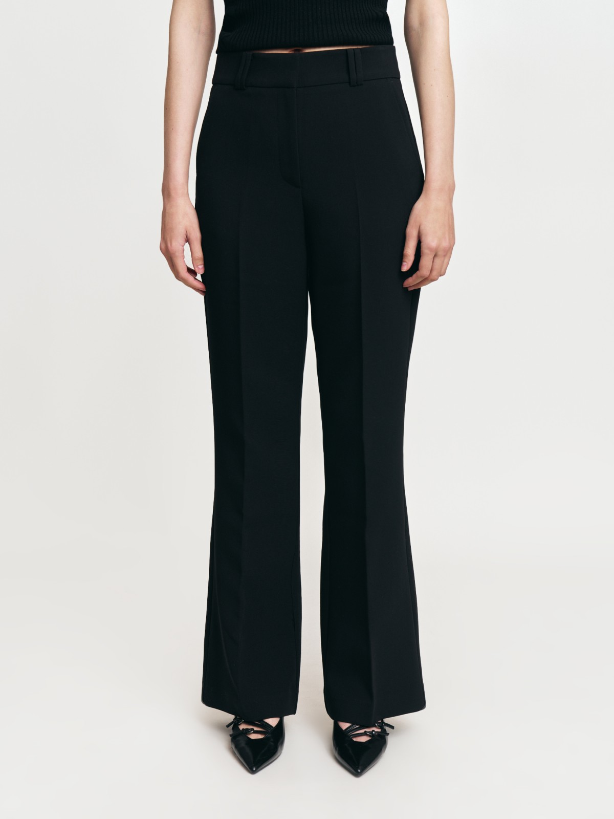 Брюки фасона Bootcut со стрелками