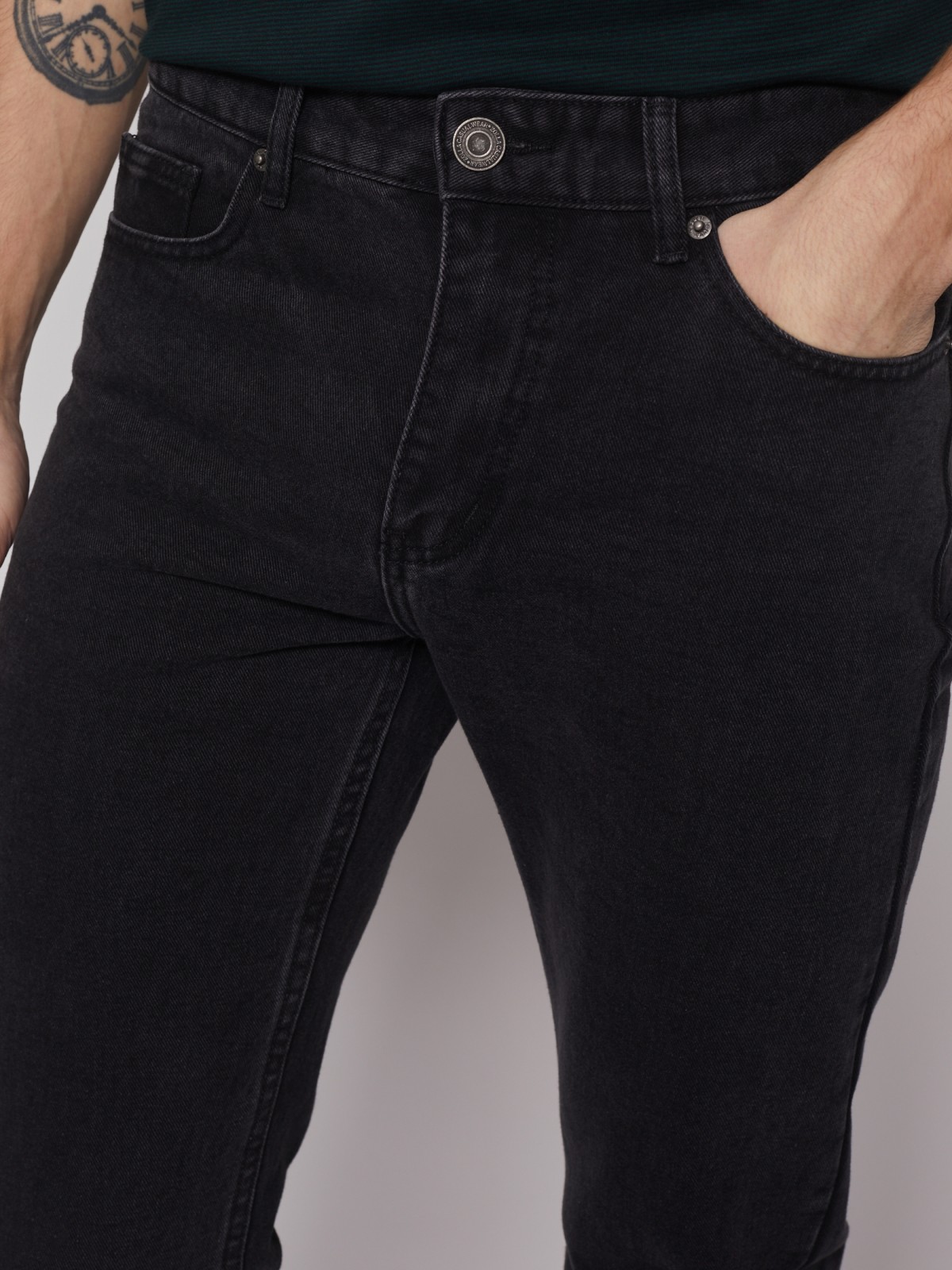 Брюки джинсовые zolla 01312711R062, цвет черный, размер 31 - фото 3