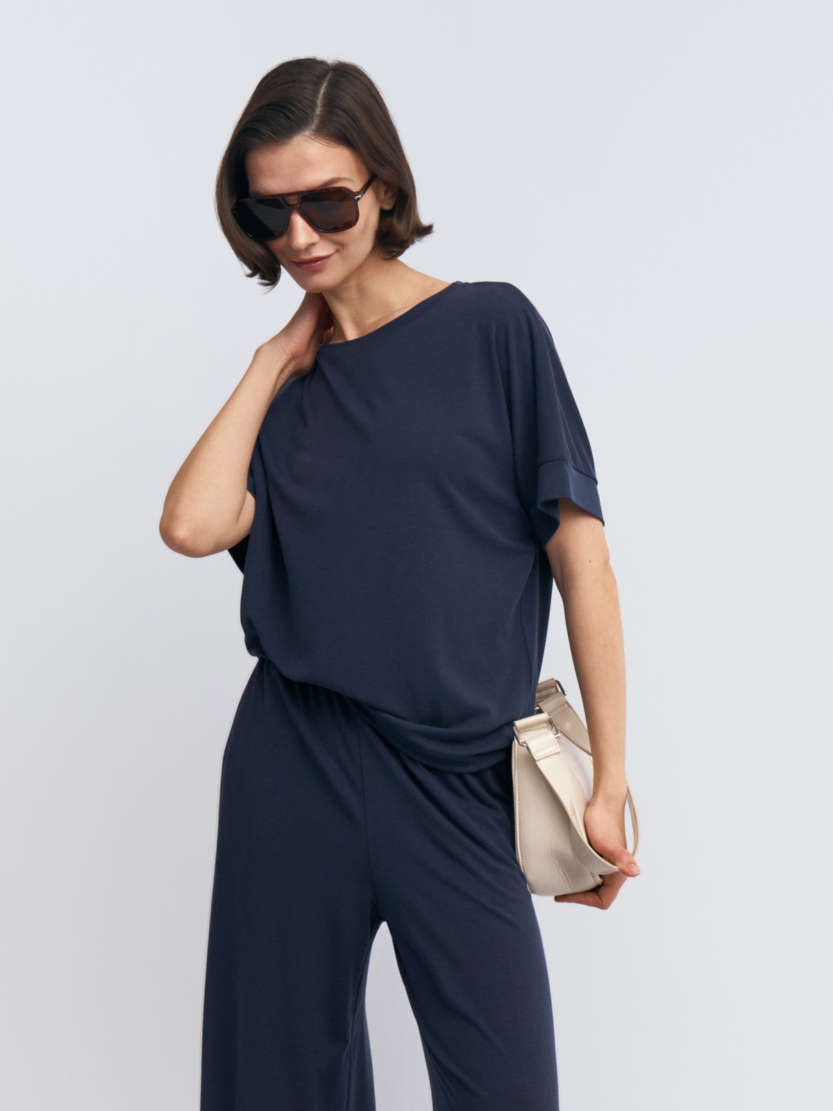 Трикотажная футболка с коротким рукавом