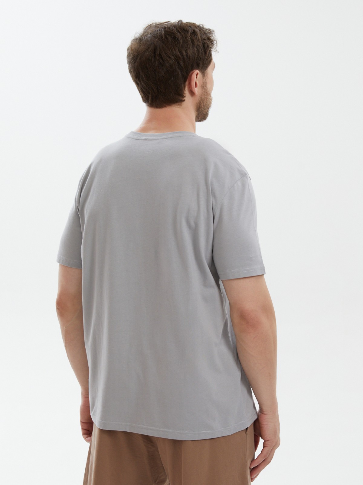 Футболка из хлопка с принтом