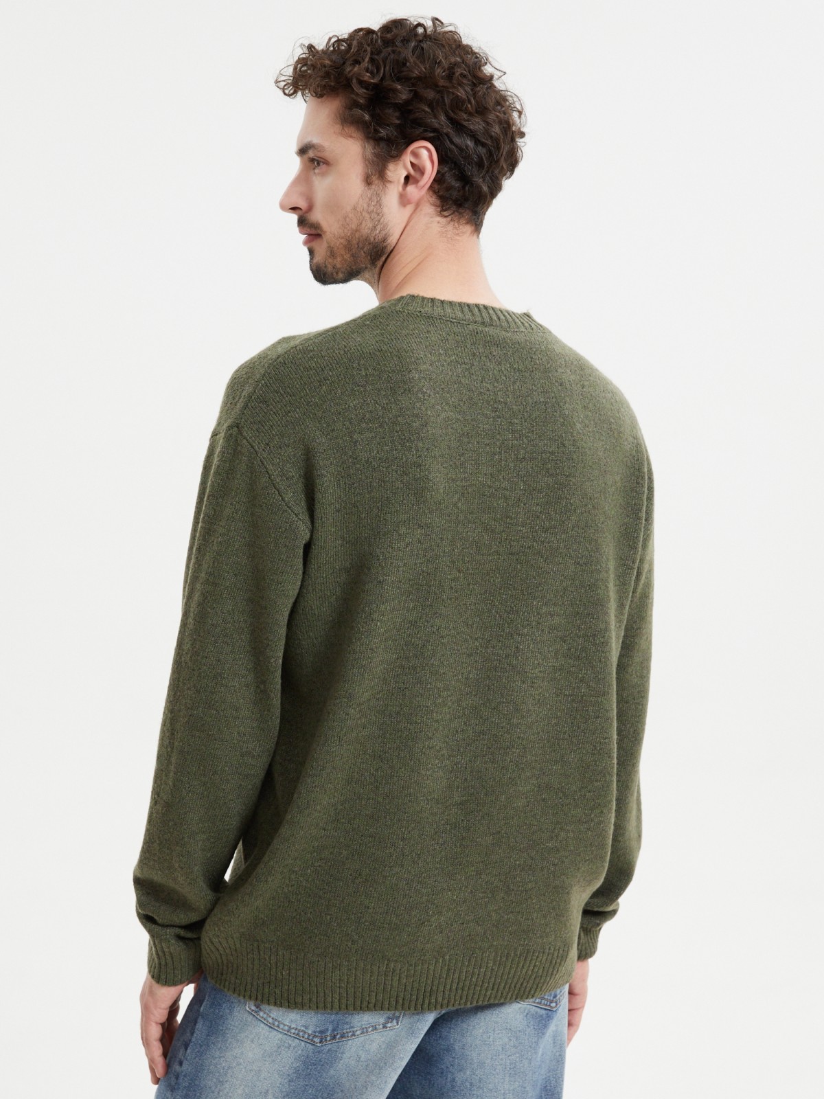 Вязаный джемпер с длинным рукавом