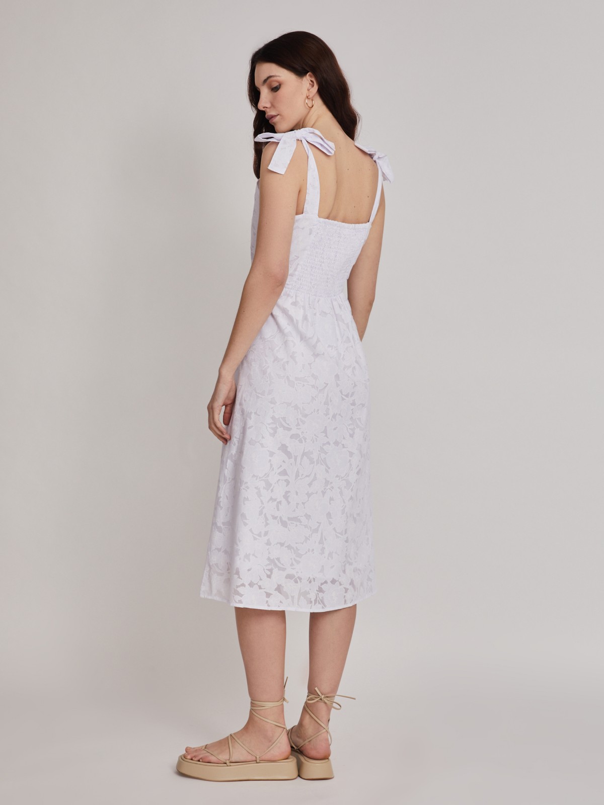 Платье zolla 22324827Y061, цвет белый, размер XS - фото 6