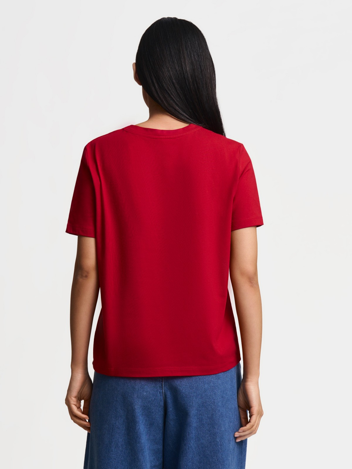 Футболка из хлопка однотонная