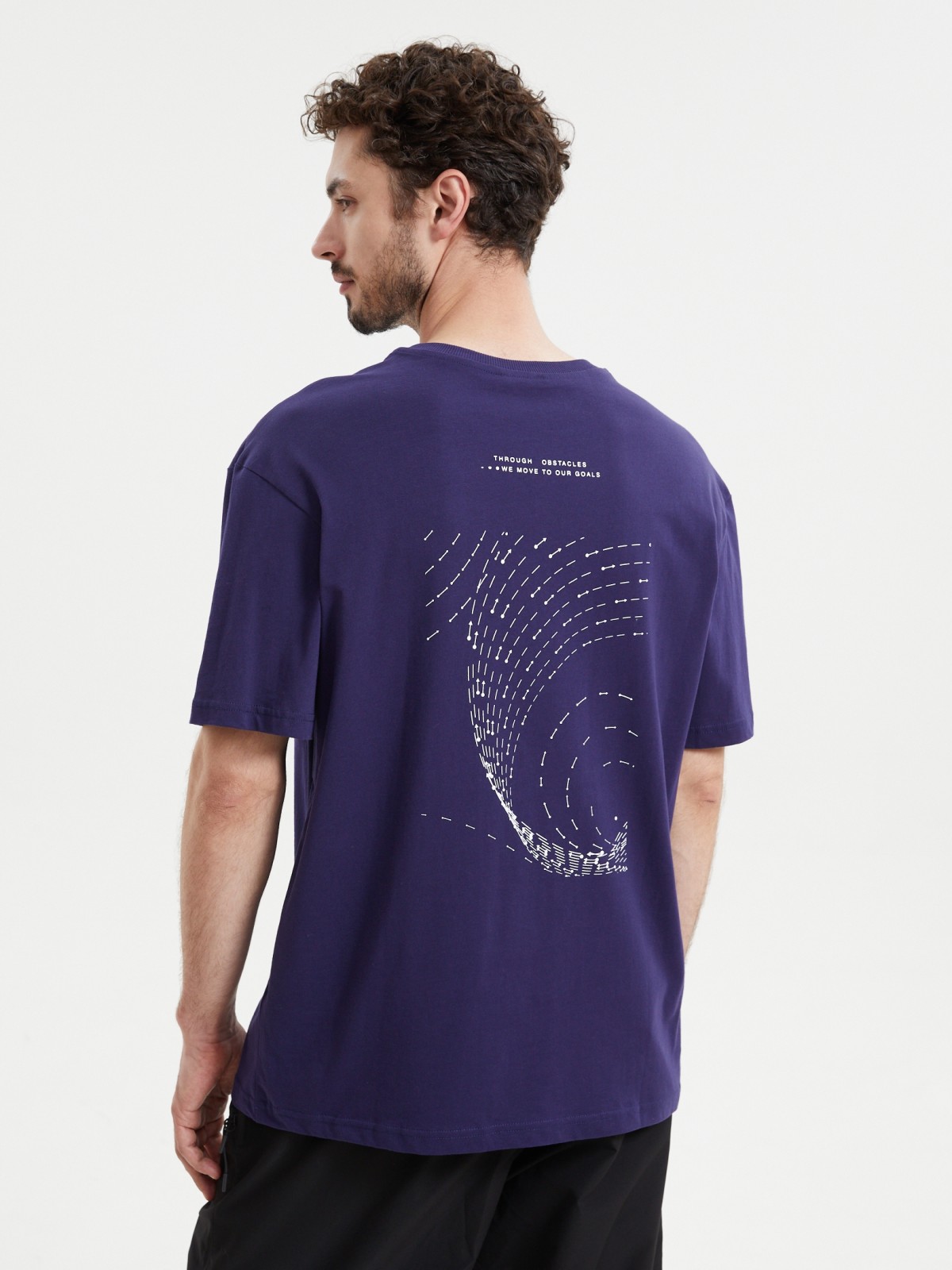 Футболка из хлопка с принтом