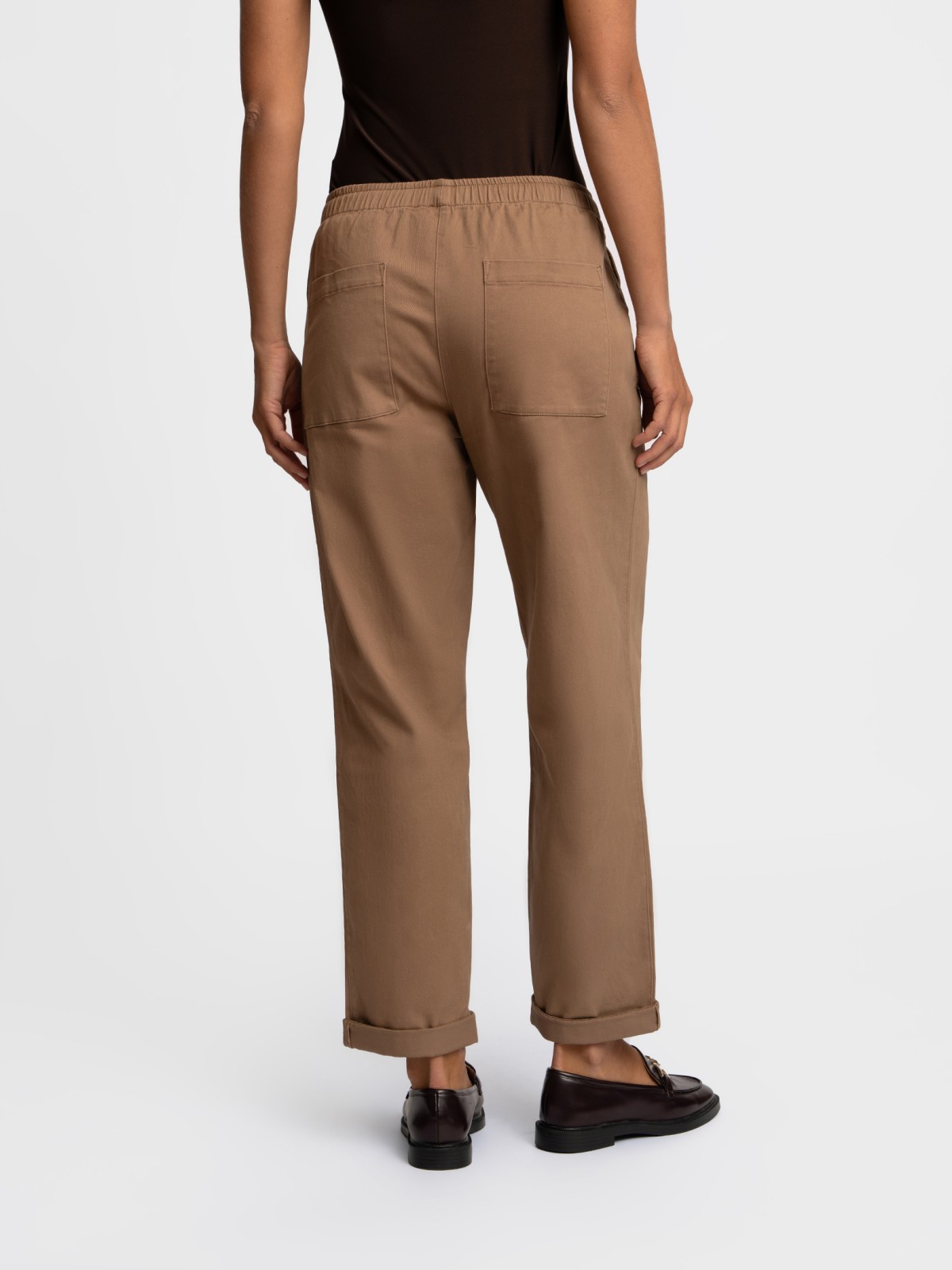 Брюки из хлопка на резинке