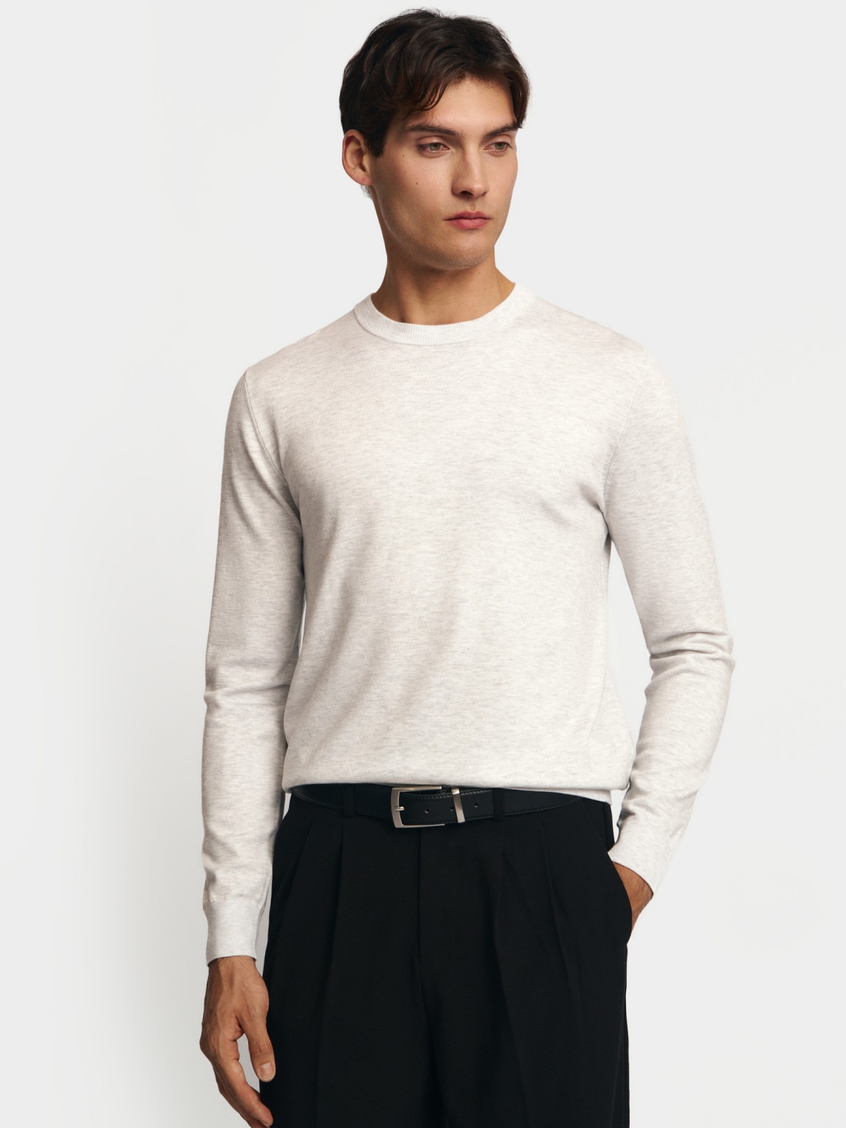 Тонкий трикотажный джемпер