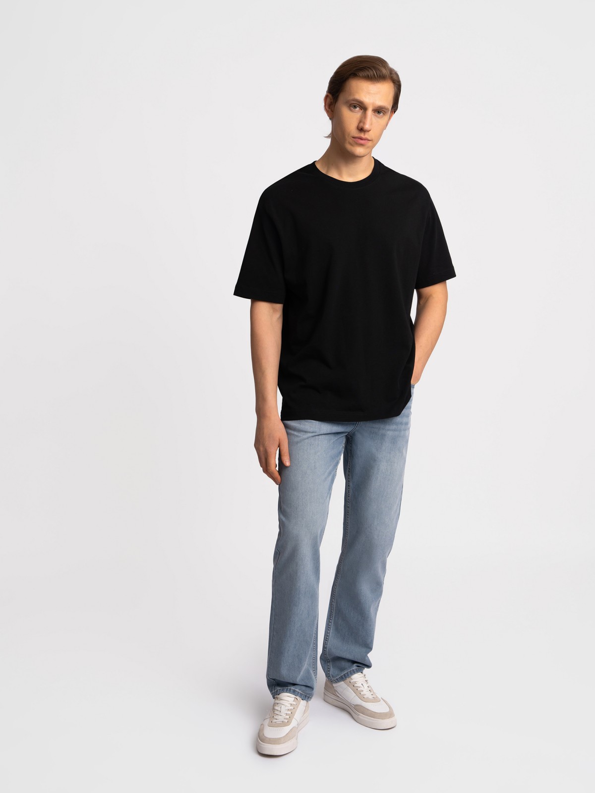 Футболка оверсайз из хлопка с коротким рукавом