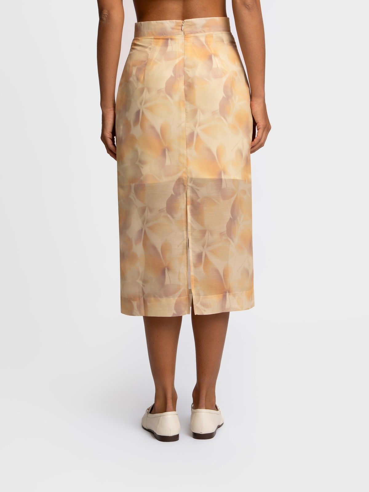 Юбка миди с принтом