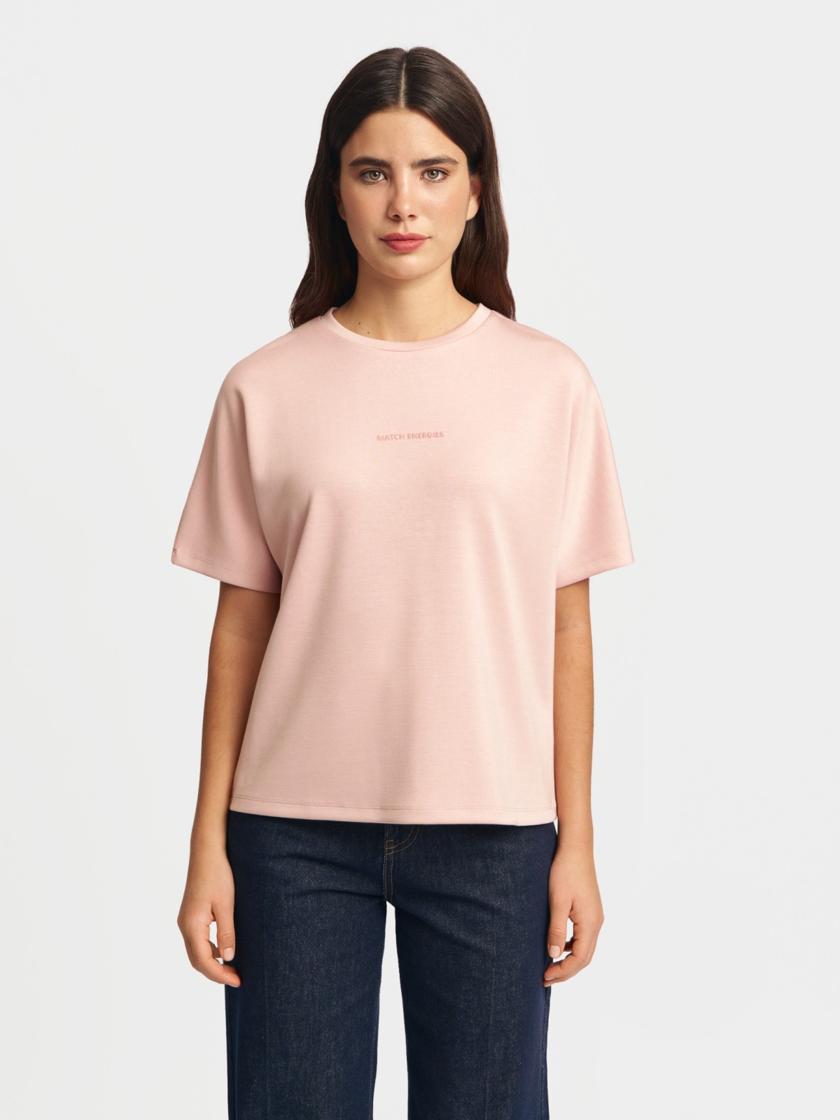 Футболка с принтом-надписью