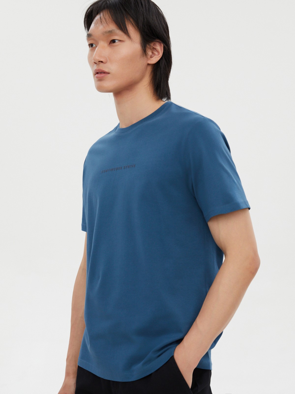 Футболка из хлопка с надписью