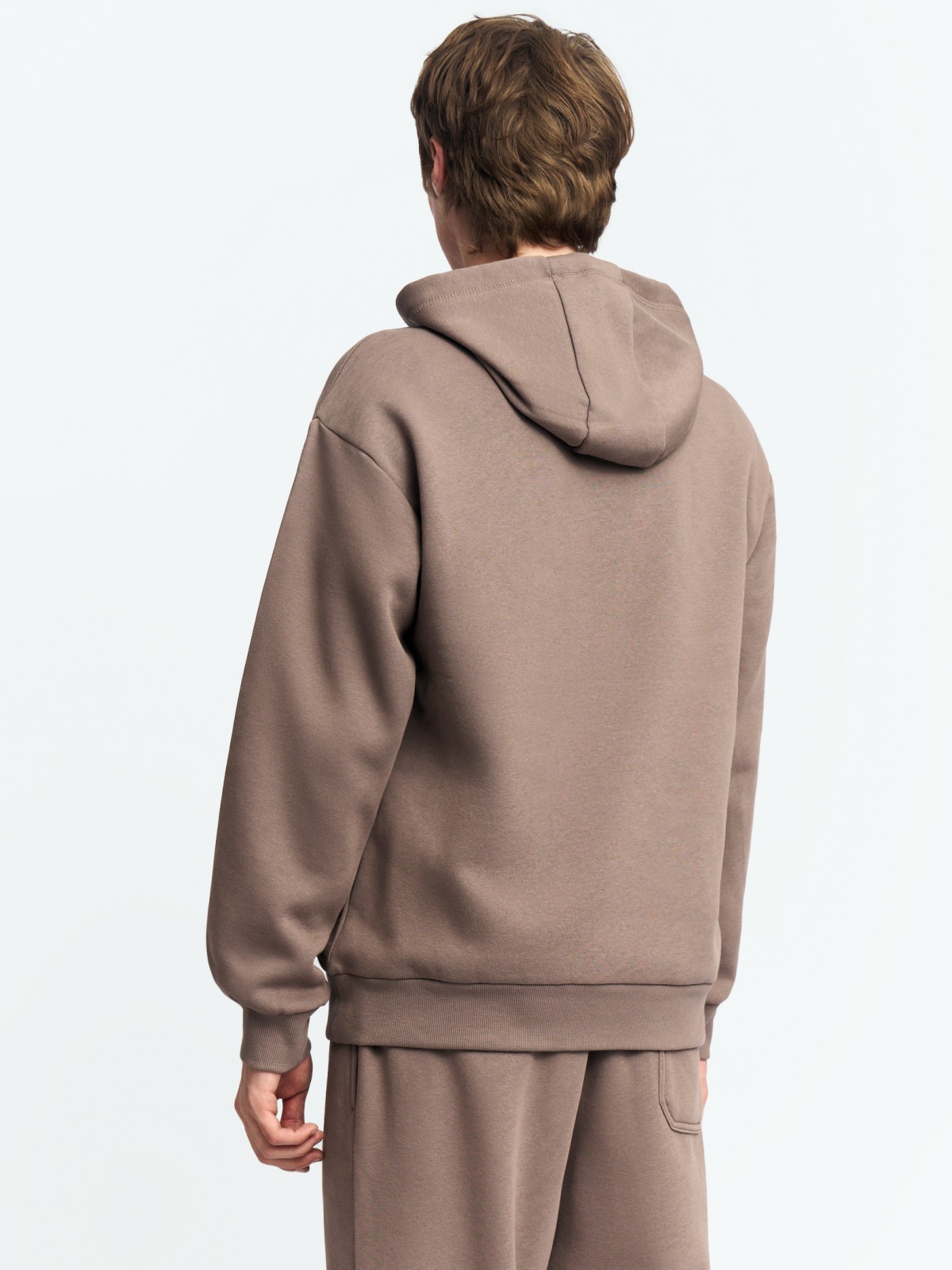 Утеплённый худи с капюшоном и начёсом