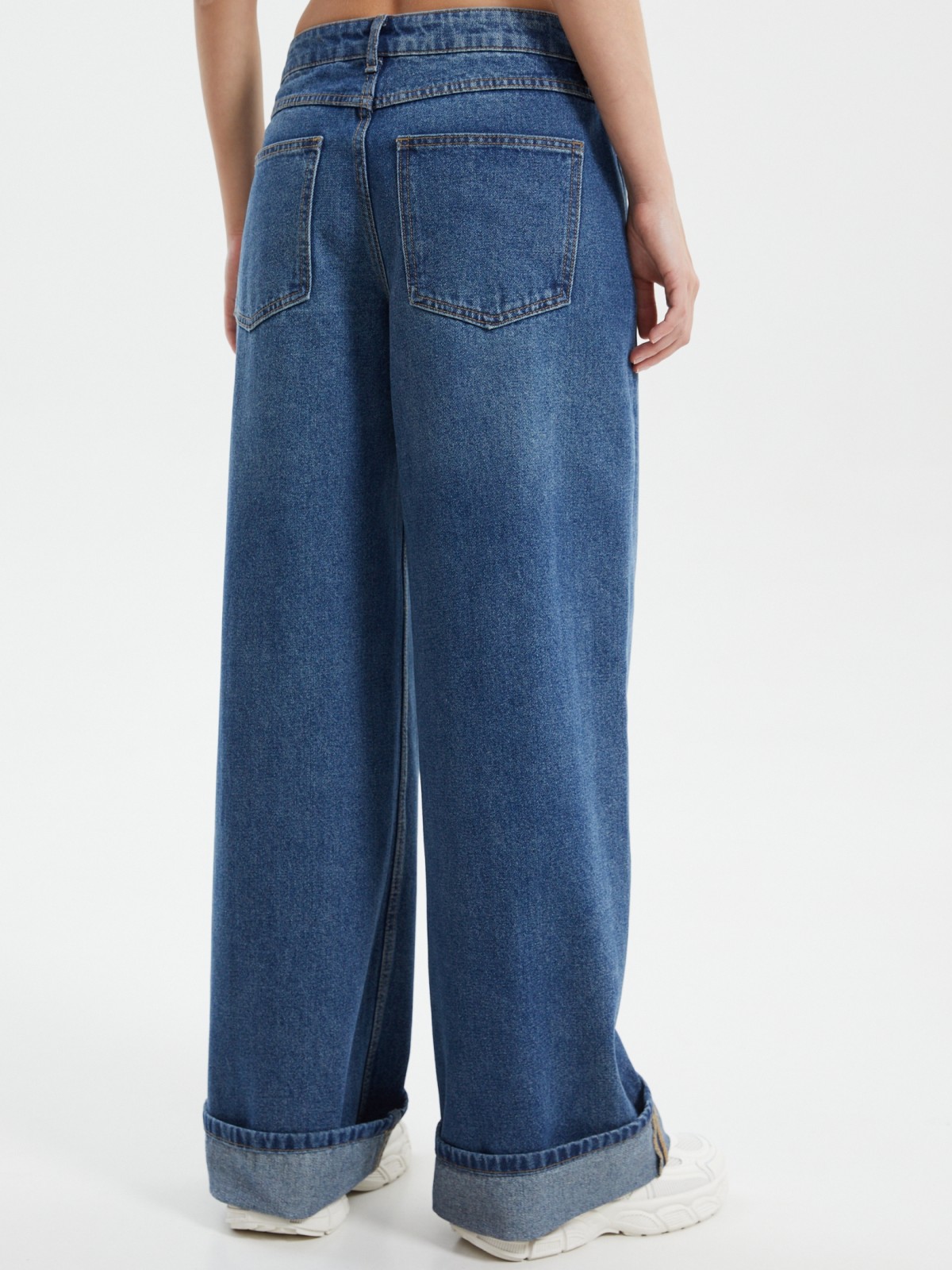 Джинсы силуэта Baggy с низкой посадкой