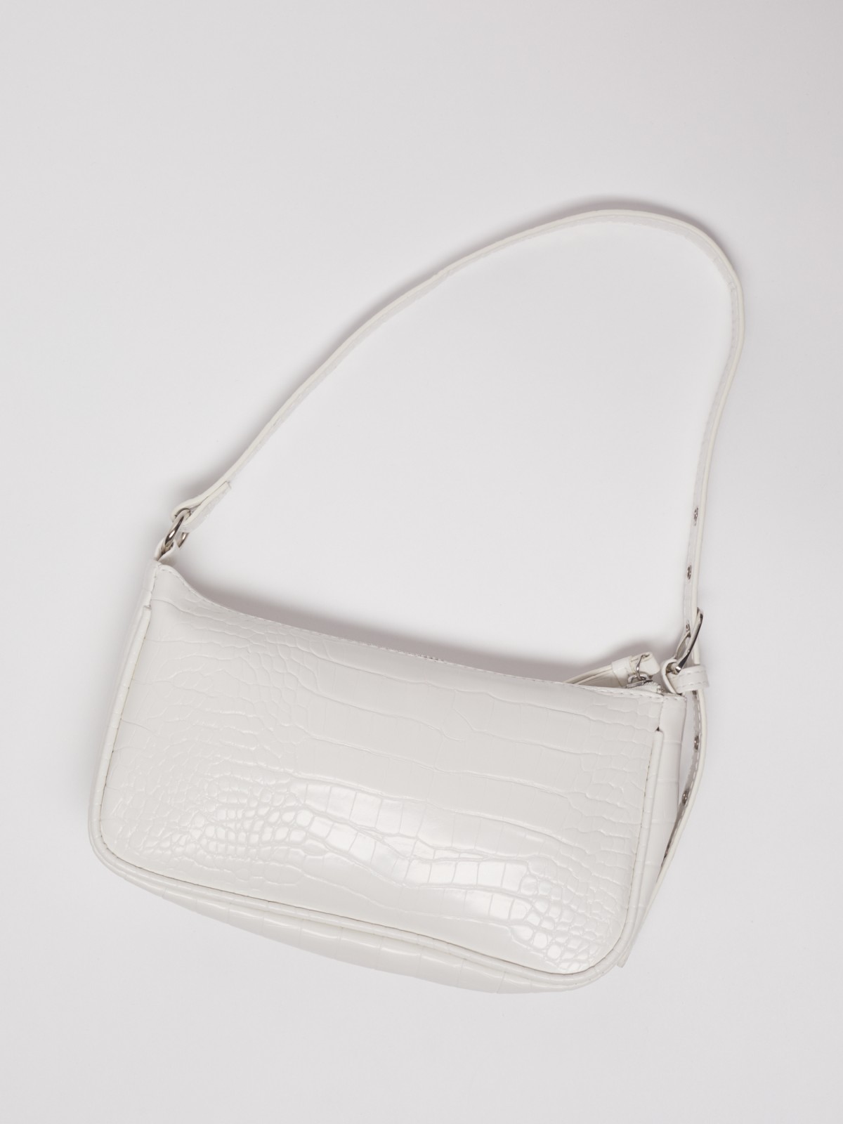 Сумка-багет из экокожи