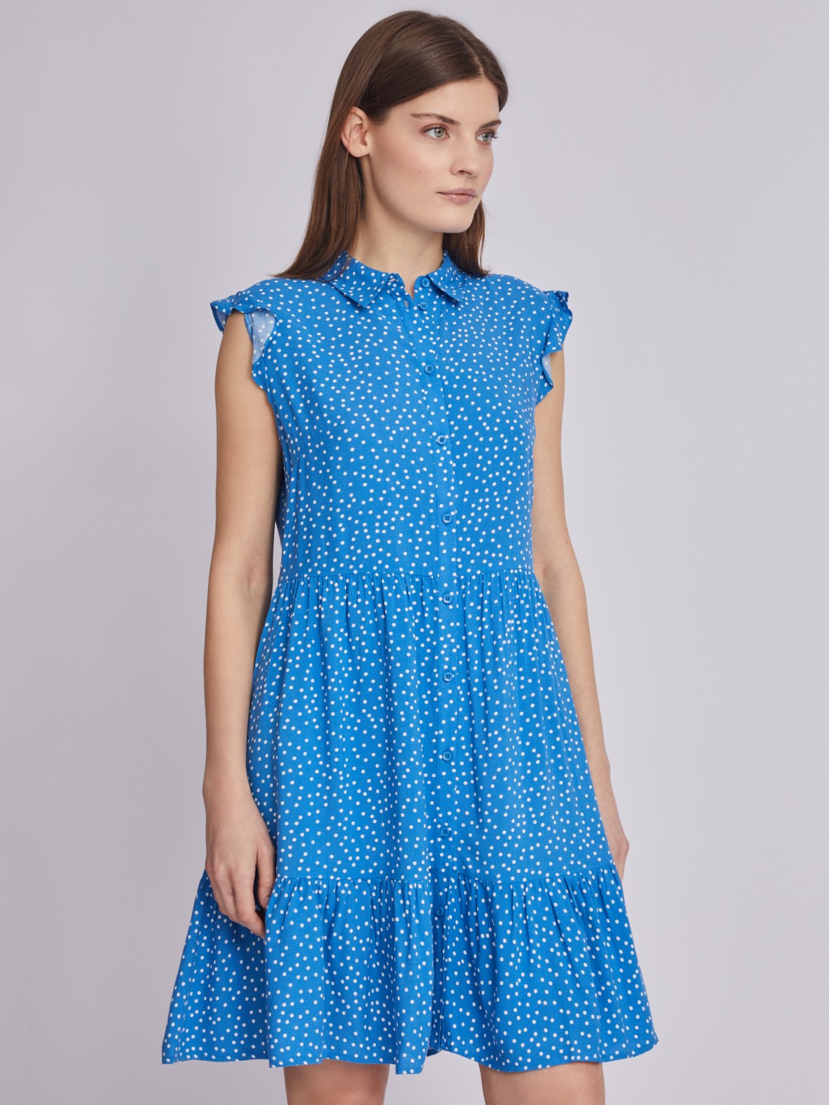 Платье zolla 02324827Y112, цвет голубой, размер XS - фото 4