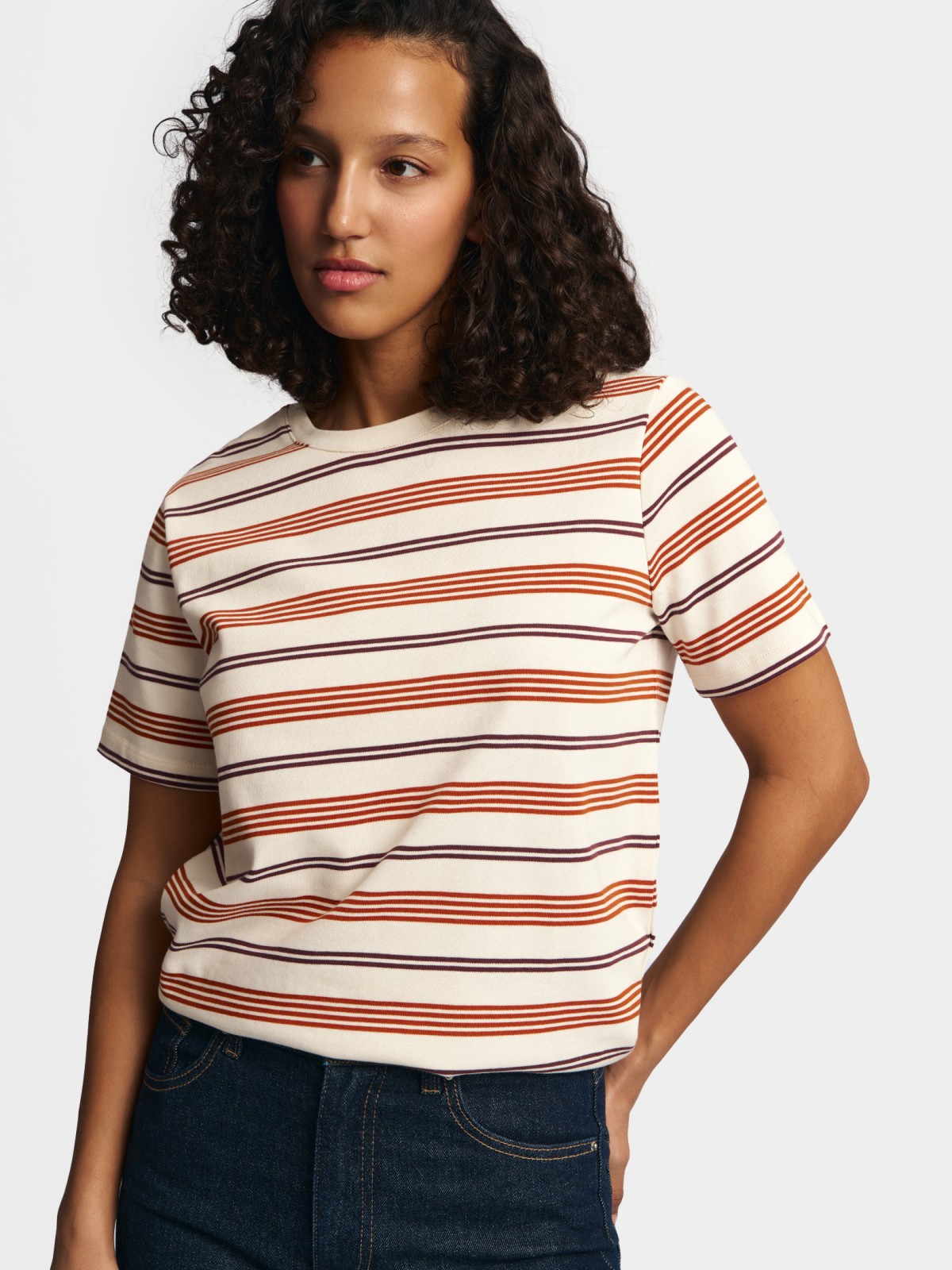 Футболка из хлопка в полоску
