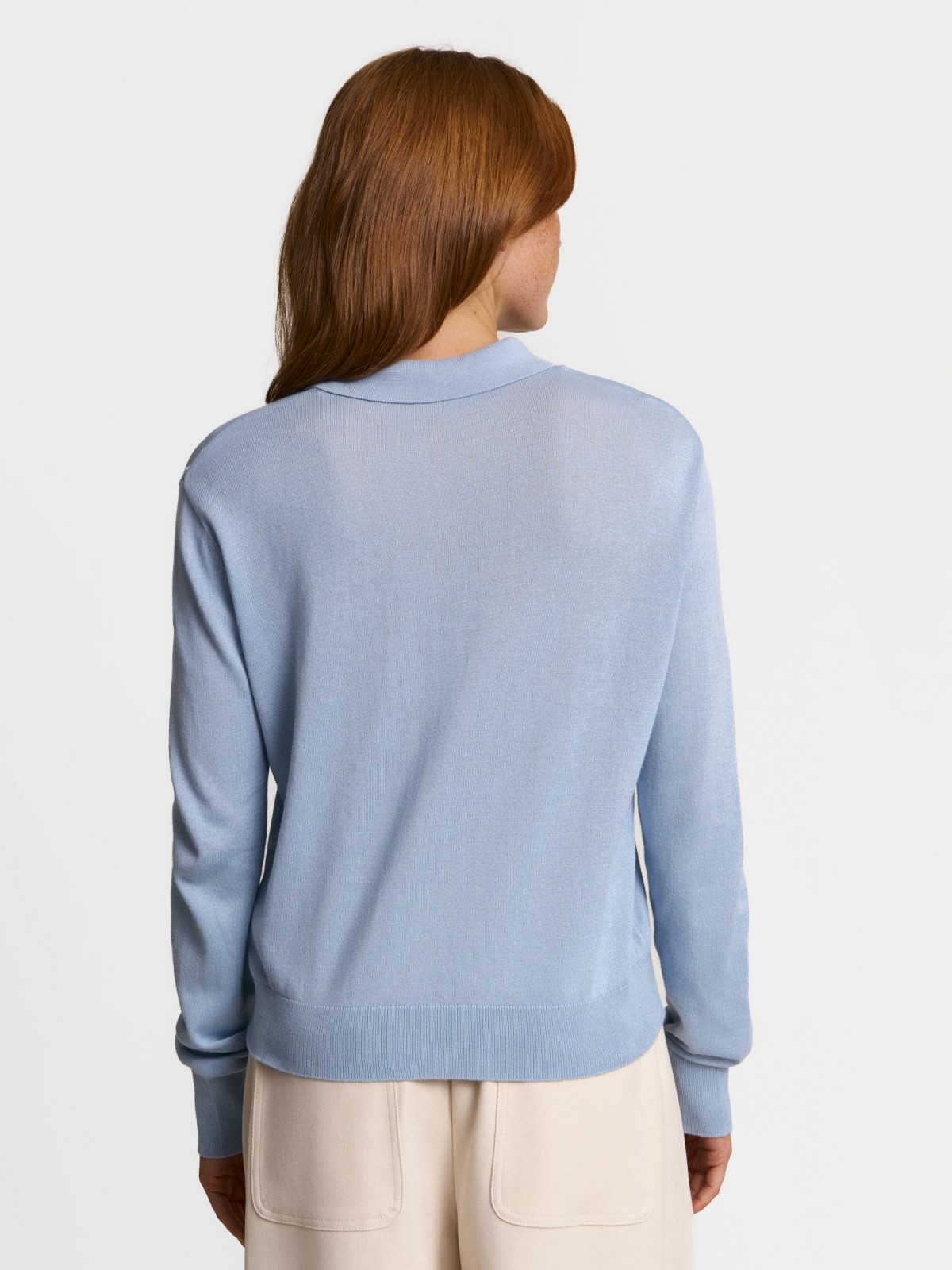 Трикотажный кардиган с воротником