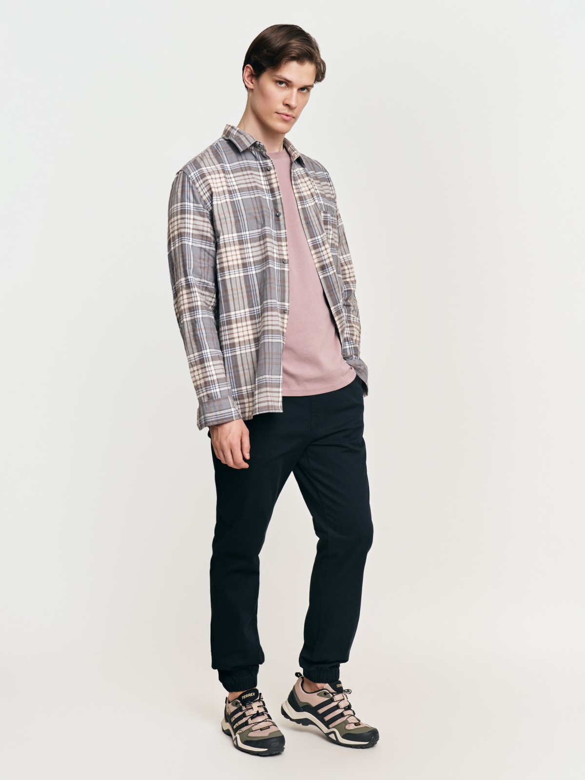 Брюки-джоггеры из хлопка на резинке