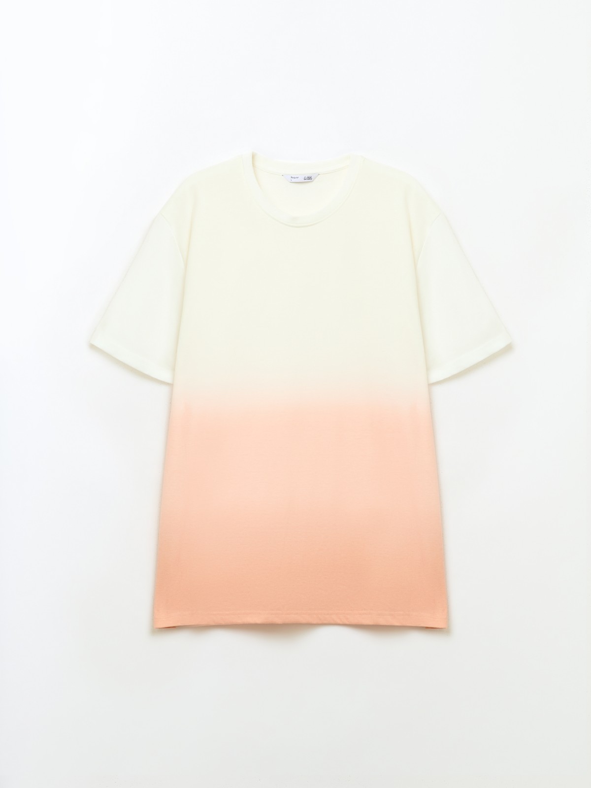 Трикотажная футболка с градиентом