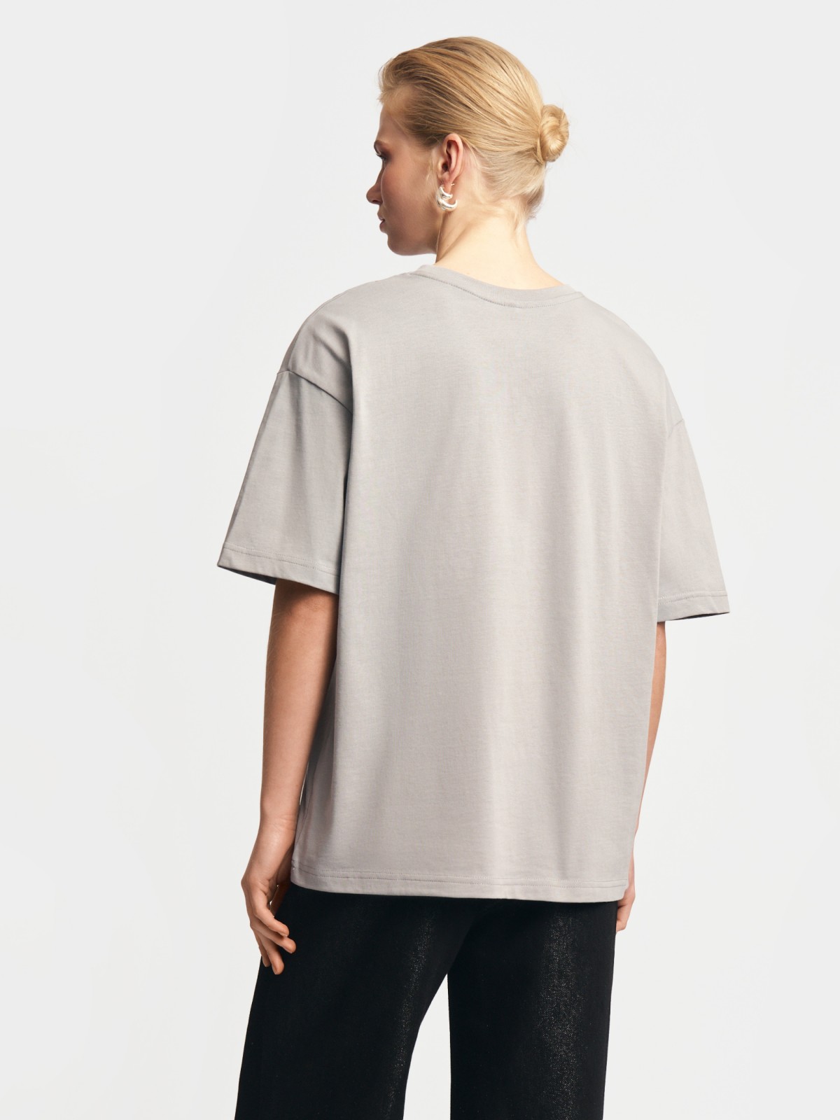 Футболка из хлопка с принтом