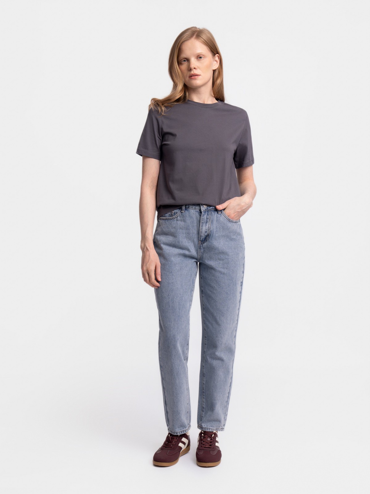 Футболка из хлопка однотонная