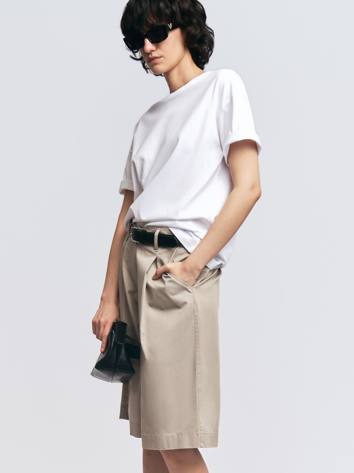 Футболка оверсайз силуэта из хлопка