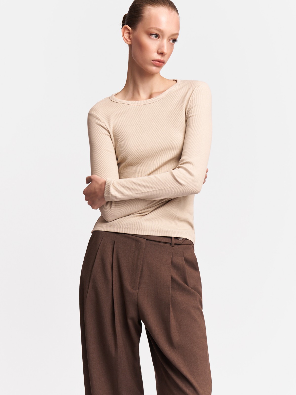 Лонгслив из хлопка