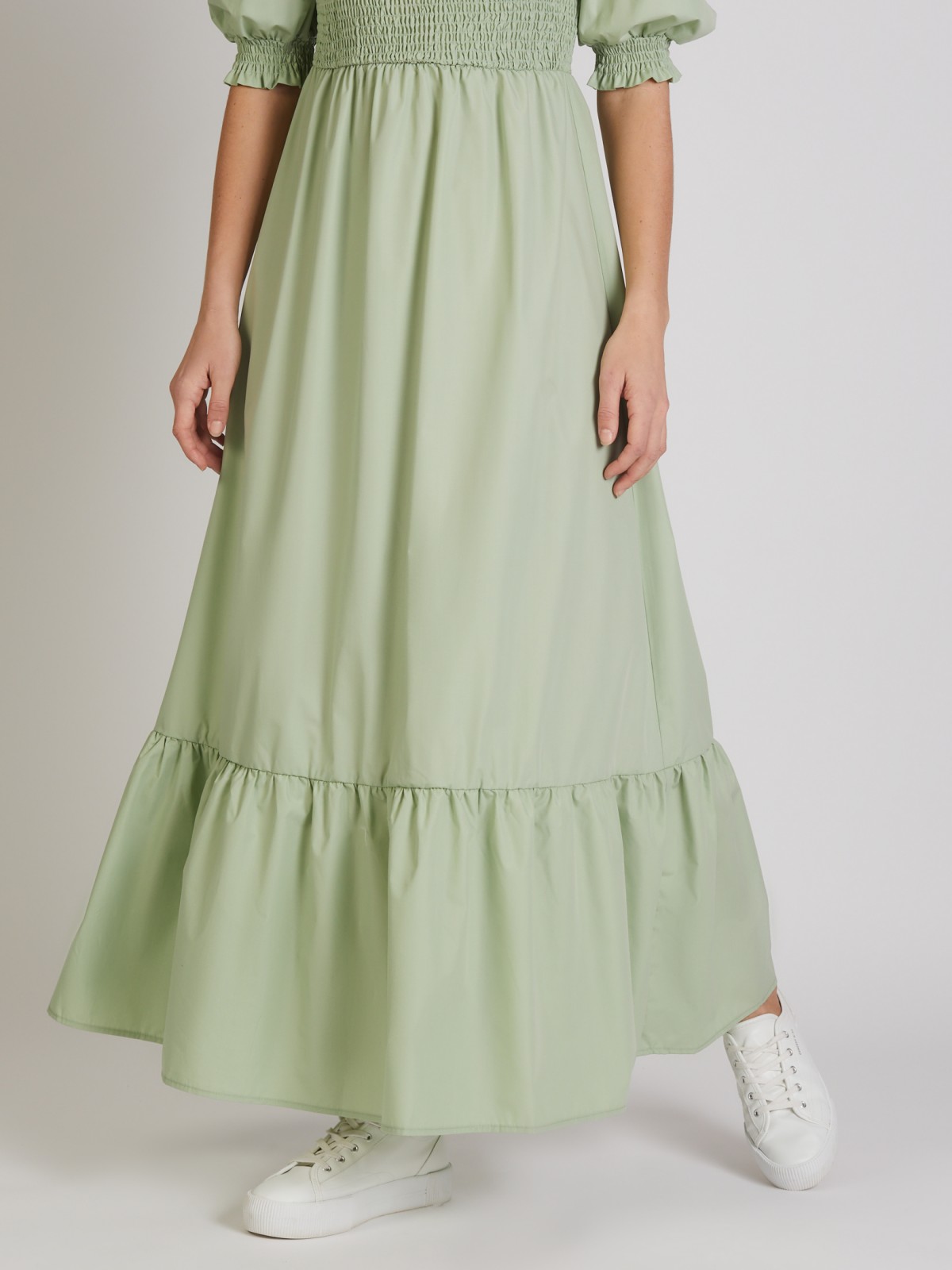 Платье zolla 022248262333, цвет светло-зеленый, размер XS - фото 5