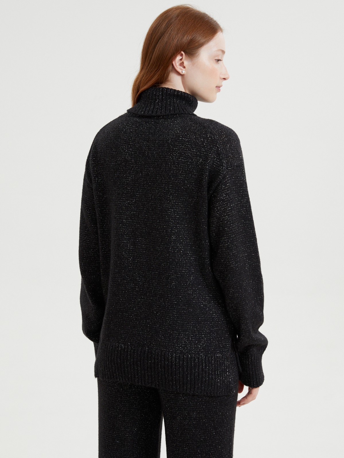 Вязаный свитер с люрексом