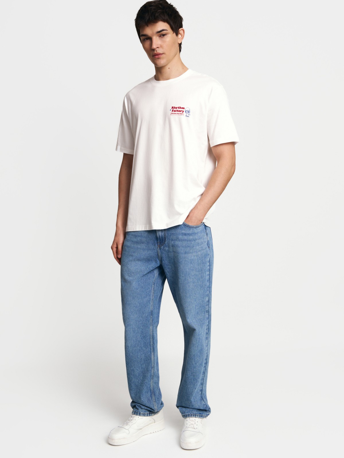 Футболка из хлопка с принтом