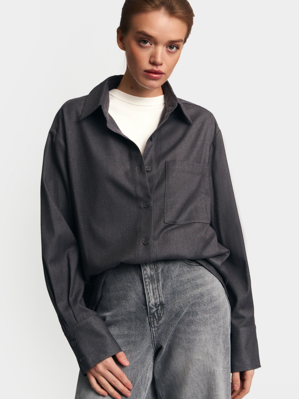 Верхняя рубашка на пуговицах