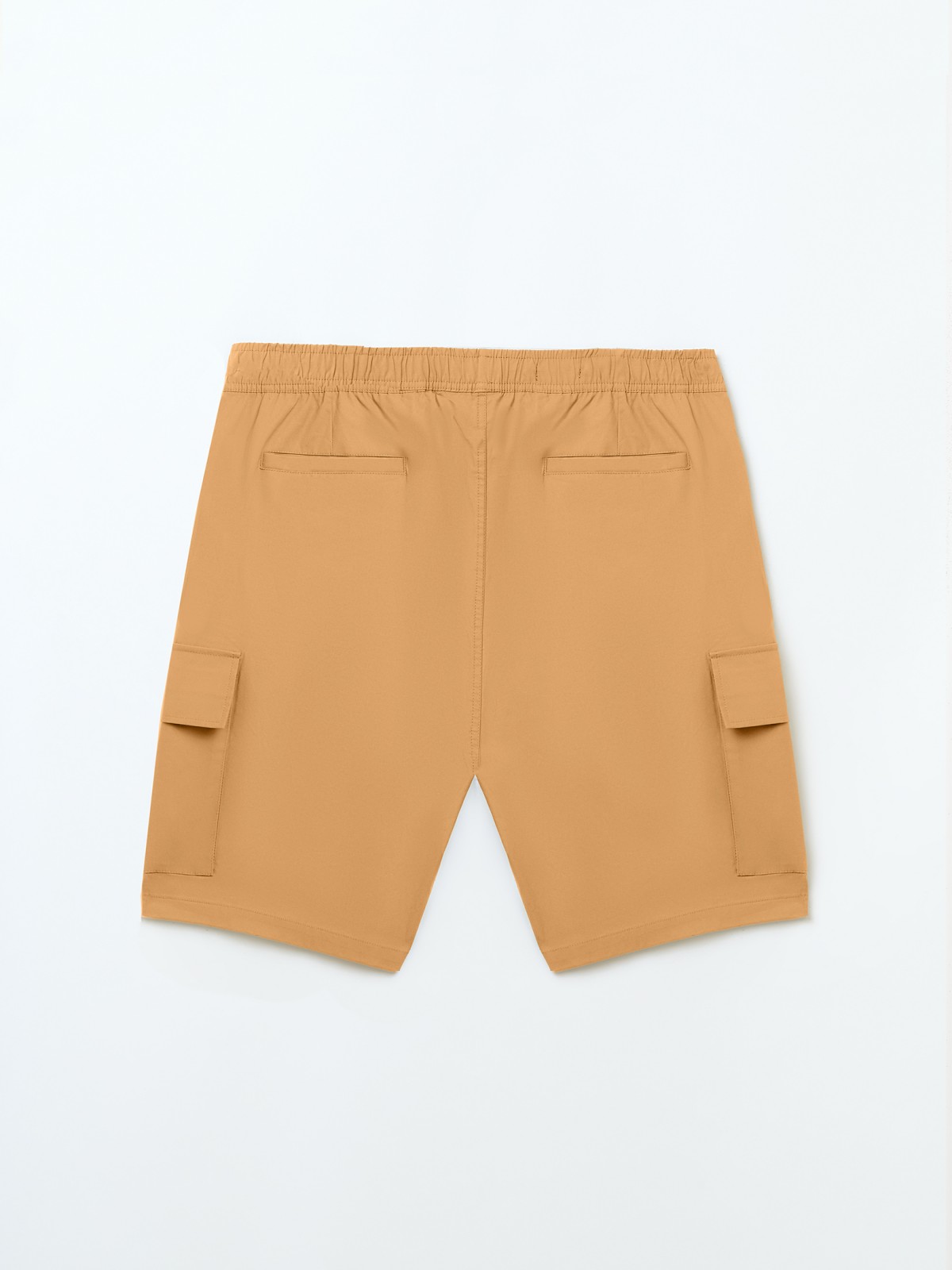 Шорты на резинке с карманами карго