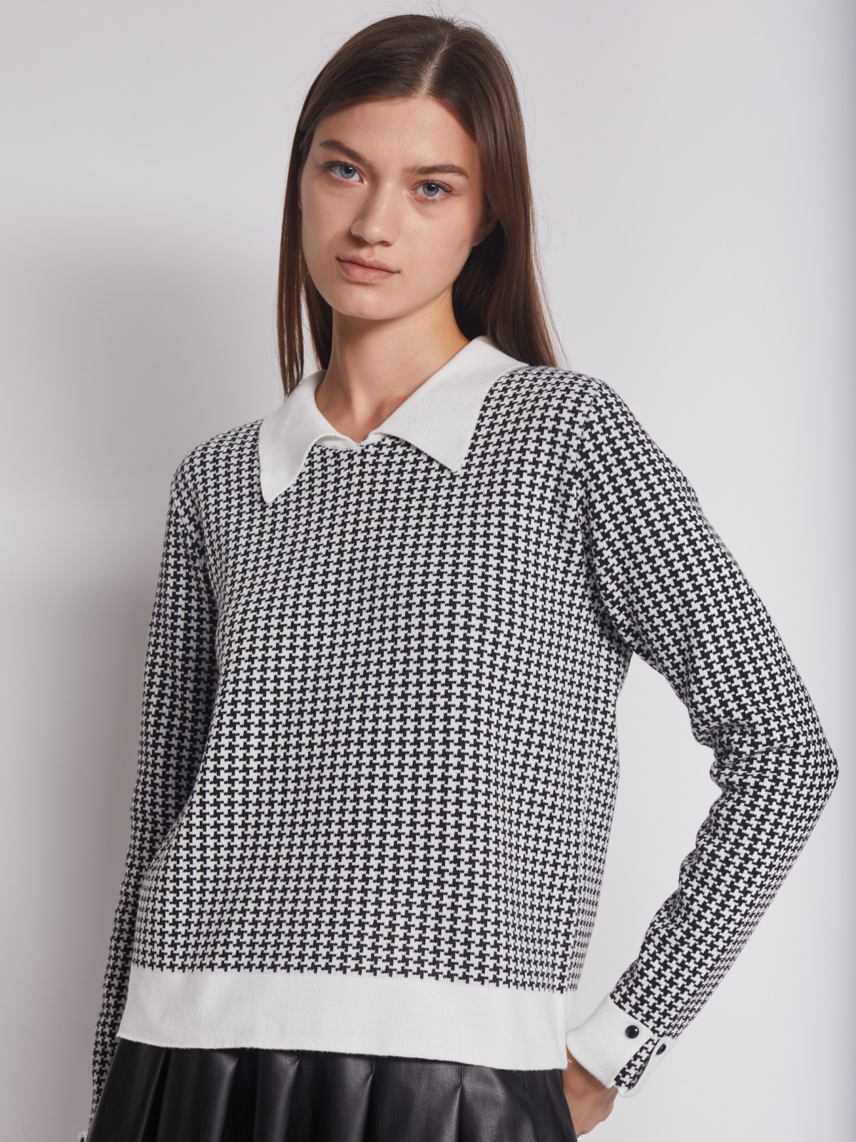 Джемпер с воротником