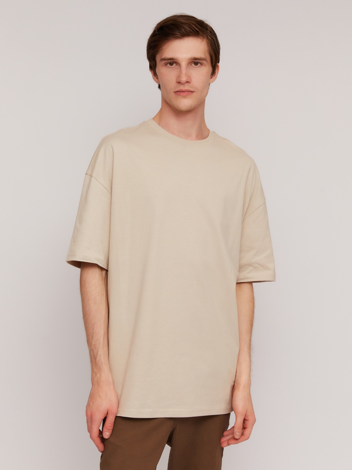 Футболка силуэта оверсайз из хлопка