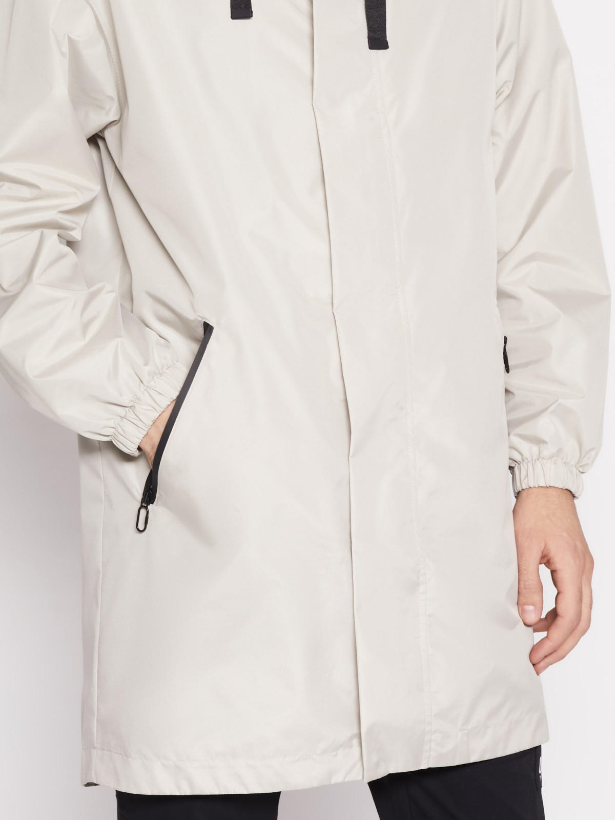 Куртка-ветровка zolla 012215650134, цвет бежевый, размер S - фото 4