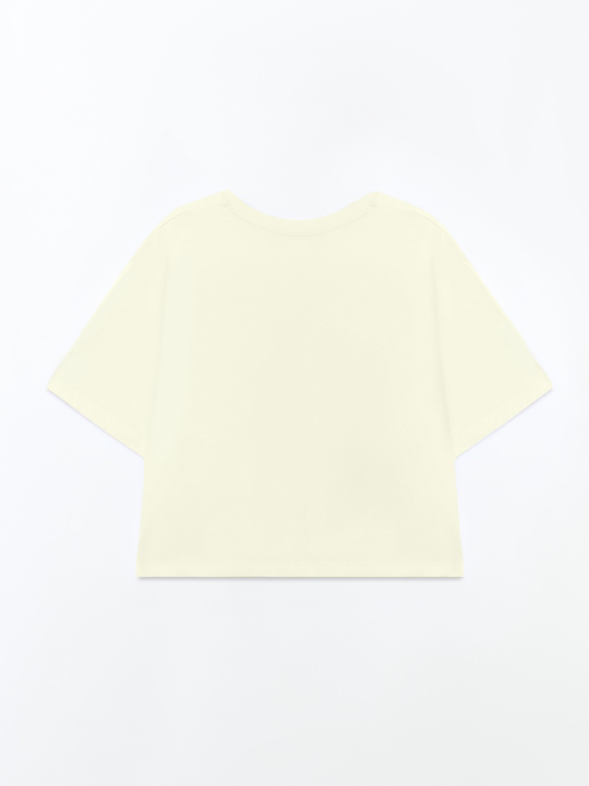 Футболка-топ из хлопка с принтом