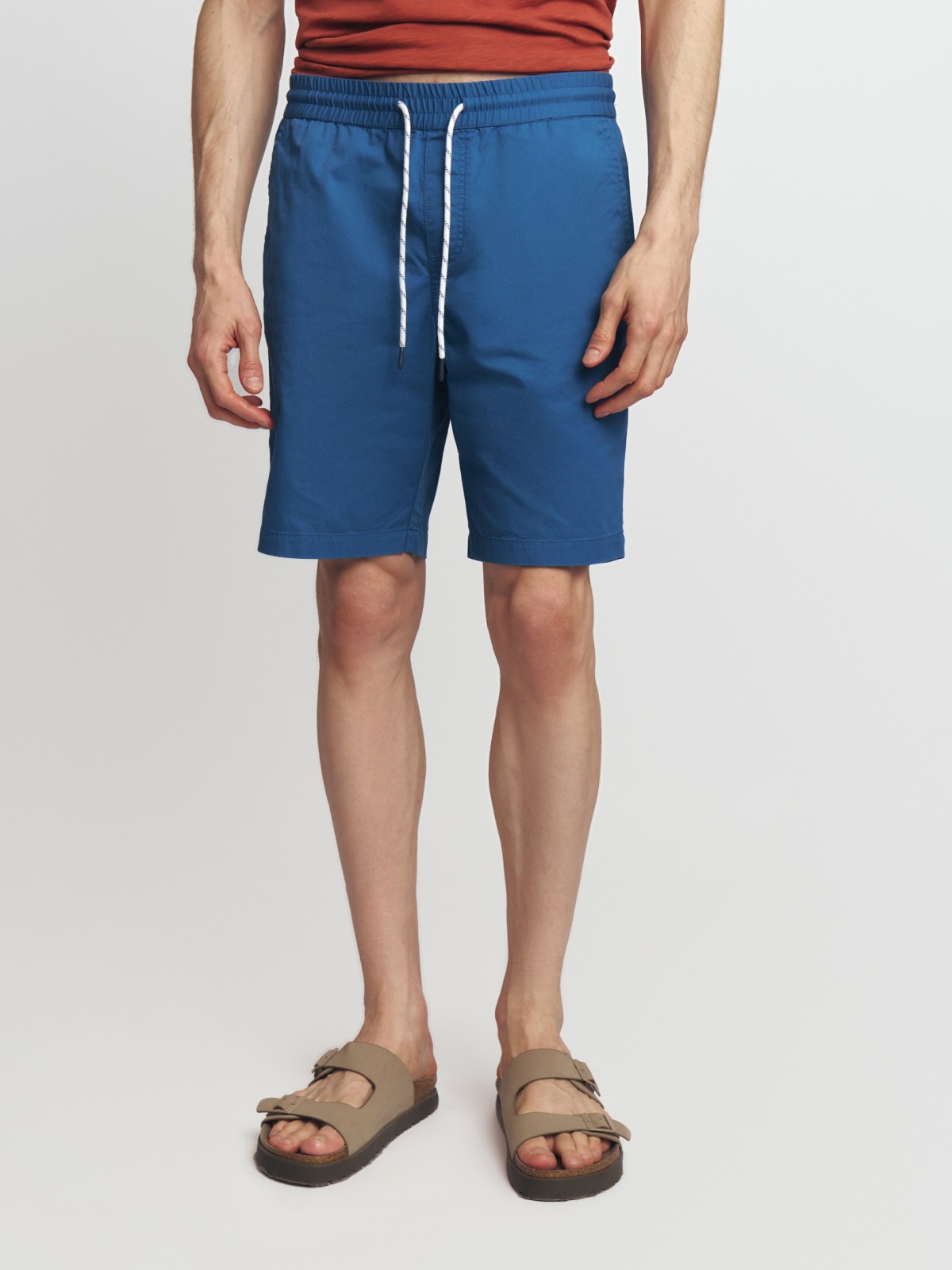 Удлинённые шорты на резинке из хлопка